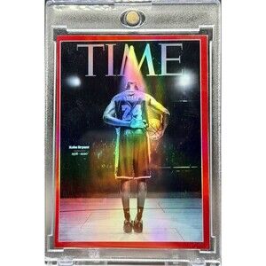 Kobe Bryant SP Time Mag Holographic Fan Art Trading Card Limited Print Run